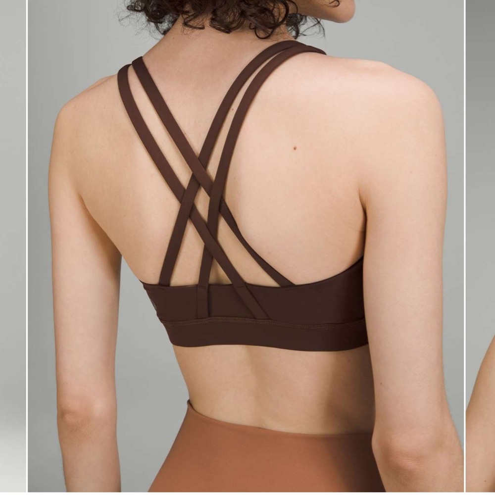 NWOT Lululemon Energy Bra *Medium Support, B–D Cups Size 8 Java